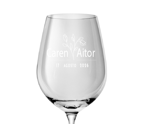 Copas de vino personalizadas modelo Madrid