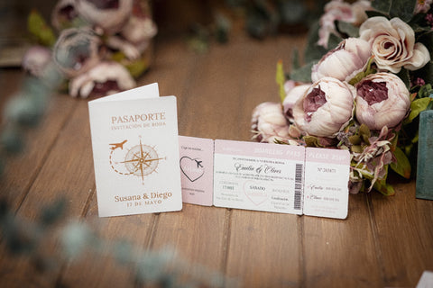 Invitación Boda Pasaporte