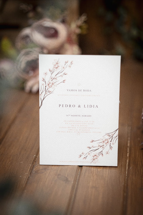 Invitación Boda Japón