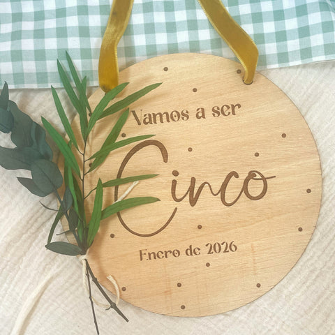 Vais a ser abuelos personalizado madera
