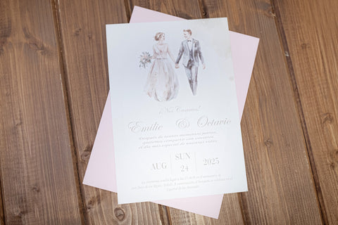 Invitación Boda personalizada Novios