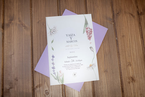Invitación Boda Elegante