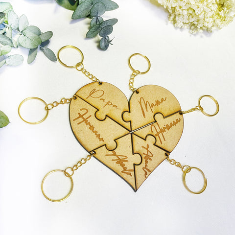 Regalo llaveros puzle personalizado