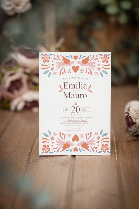 Invitación Boda Corazón