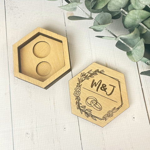 Porta alianzas anillos personalizado