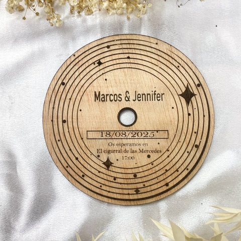 Invitación vinilo