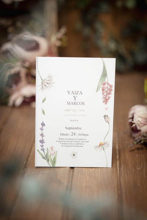 Invitación Boda Elegante