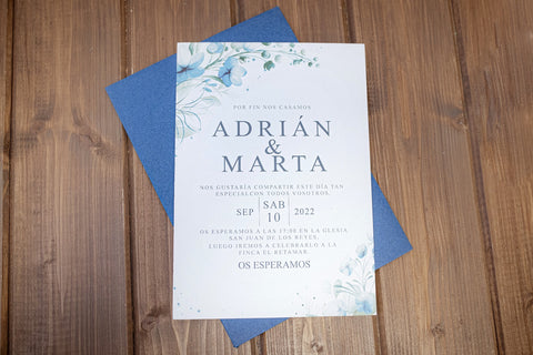 Invitación Boda Océano