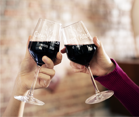 Copas de vino personalizadas modelo Madrid