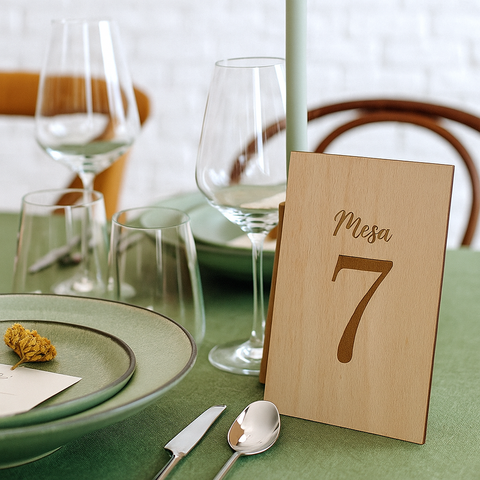 Identificador mesa Boda o Evento- Mesero Boda