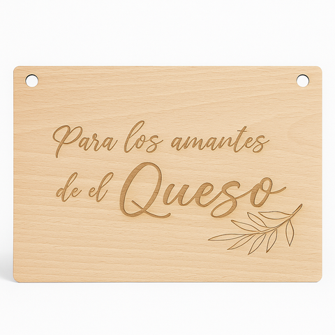 Cartel boda para los amantes de el queso