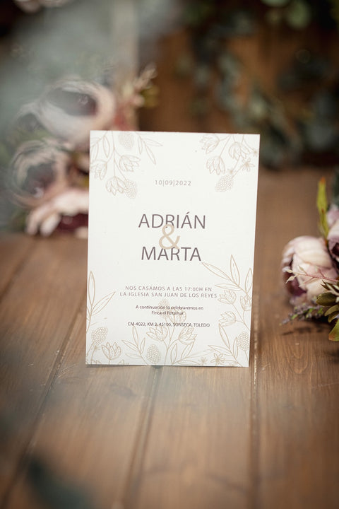 Invitación Boda Básica