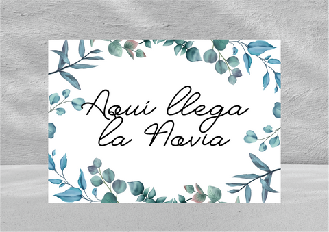 Cartel personalizado para bodas y eventos
