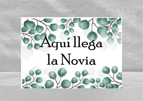 Cartel personalizado para bodas y eventos Rosa populus